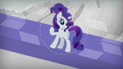 Size: 1024x576 | Tagged: safe, artist:overmare, rarity, pony, unicorn, female, horn, mare, solo, white coat