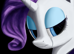 Size: 2392x1760 | Tagged: safe, artist:streamlinedpegasus, rarity, pony, unicorn, crying, female, mare, purple mane, solo, white coat