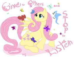 Size: 4400x3400 | Tagged: safe, artist:masterofintrigue, fluttershy, pegasus, pony, female, mare, pink mane, yellow coat