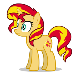 Size: 1102x1103 | Tagged: safe, artist:raindashesp, sunset shimmer, pony, unicorn, simple background, solo, transparent background, vector