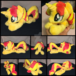 Size: 1600x1600 | Tagged: safe, artist:rubiowolf, sunset shimmer, pony, unicorn, beanie (plushie), irl, photo, plushie