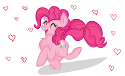 Size: 648x396 | Tagged: safe, artist:artisticdoe, pinkie pie, earth pony, pony, chest fluff, female, mare, pink coat, pink mane, solo