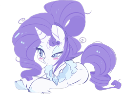 Size: 982x757 | Tagged: dead source, safe, artist:clockworkquartet, rarity, pony, unicorn, alternate hairstyle, solo, unshorn fetlocks