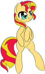 Size: 1846x3000 | Tagged: safe, artist:datapony, sunset shimmer, pony, unicorn, solo, sunset shimmer day