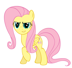 Size: 6000x5682 | Tagged: safe, fluttershy, pegasus, pony, absurd resolution, simple background, solo, transparent background, vector