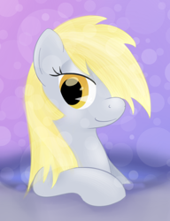 Size: 612x797 | Tagged: safe, artist:hip-indeed, derpy hooves, pegasus, pony, bubble, female, mare, solo