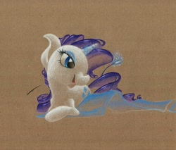 Size: 964x820 | Tagged: safe, artist:getchanoodlewet, rarity, pony, unicorn, magic, solo, traditional art