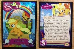 Size: 1416x942 | Tagged: safe, applejack, earth pony, pony, card, enterplay, filly, series 2, trading card