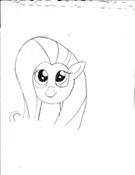 Size: 637x825 | Tagged: safe, artist:ced75, fluttershy, pegasus, pony, female, mare, sketch, solo