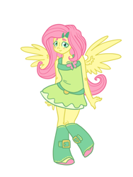 Size: 600x800 | Tagged: safe, artist:otterlore, fluttershy, equestria girls, equestria girls (movie), simple background, solo, white background