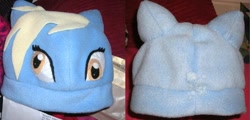 Size: 900x432 | Tagged: safe, artist:hoshi-kagami, derpy hooves, pegasus, pony, craft, female, hat, mare