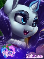 Size: 600x800 | Tagged: safe, artist:phurie, rarity, pony, unicorn, clothes, hooves & holly, limited preview, magic, solo, sweater