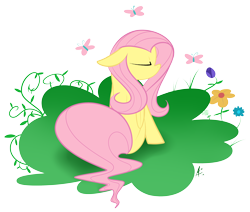 Size: 3300x2796 | Tagged: safe, artist:alexsalinasiii, fluttershy, pegasus, pony, female, mare, pink mane, solo, yellow coat