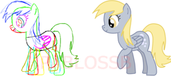 Size: 600x266 | Tagged: safe, artist:pablossb, derpy hooves, pegasus, pony, female, mare, mugen