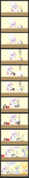 Size: 1466x9001 | Tagged: safe, artist:041744, derpy hooves, sweetie belle, pegasus, pony, chef's hat, comic, cooking, female, food, hat, mare, sweetie belle can't cook, sweetie fail, toaster