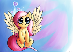 Size: 790x560 | Tagged: safe, artist:j151, fluttershy, pegasus, pony, cute, heart, solo