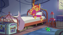 Size: 1432x802 | Tagged: safe, screencap, sunset shimmer, equestria girls, legend of everfree, barefoot, camp everfree, discovery kids, feet, legend of everfeet, solo