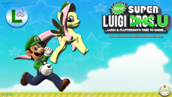 Size: 1024x576 | Tagged: safe, fluttershy, pegasus, pony, 3d, cap, crossover, gmod, hat, luigi, luigi's hat, new super luigi u, nintendo, super mario bros., wii u