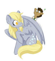 Size: 1004x1108 | Tagged: safe, artist:dreamofserenity626, derpy hooves, doctor whooves, pegasus, pony, female, mare, preening