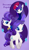 Size: 450x786 | Tagged: safe, artist:ya-a, rarity, pony, unicorn, sweet and elite, alternate hairstyle, beatnik rarity, beret, clothes, dress, hat