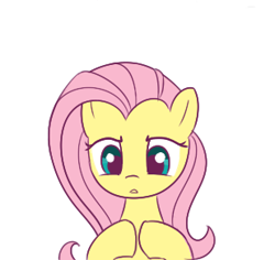 Size: 309x292 | Tagged: safe, artist:lance, fluttershy, pegasus, pony, :o, cute, shyabetes, simple background, solo, white background