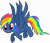 Size: 9011x7800 | Tagged: safe, artist:punzil504, derpibooru import, evil pie hater dash, rainbow dash, pegasus, pony, secrets and pies, absurd resolution, adorapiehater, cute, cute little fangs, dashabetes, fangs, female, mare, show accurate, simple background, solo, transparent background, vector