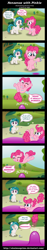 Size: 1024x5392 | Tagged: safe, artist:aleximusprime, pinkie pie, oc, oc:dew droplet, earth pony, pony, comic