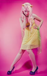 Size: 559x900 | Tagged: safe, artist:lilithscream, fluttershy, human, cosplay, high heels, irl, irl human, photo, solo