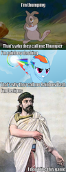 Size: 634x1654 | Tagged: safe, artist:totallynotabronyfim, derpibooru import, rainbow dash, pegasus, pony, comic, image macro, incest, joke, meme, oedipus, sonic rainboom, thumper