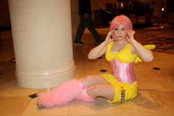 Size: 1280x853 | Tagged: safe, fluttershy, human, clothes, corset, cosplay, irl, irl human, photo