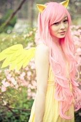 Size: 1280x1920 | Tagged: safe, artist:irisraydiant, fluttershy, human, cosplay, irl, irl human, photo, solo