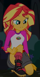 Size: 276x532 | Tagged: safe, screencap, sunset shimmer, equestria girls, legend of everfree, cropped