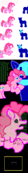 Size: 696x4196 | Tagged: safe, artist:captain_fruitslime, pinkie pie, earth pony, pony, ascii, bhirsch3, comic, creepy, hey kids do you remember dos?, megazeux, ms paint, zzt