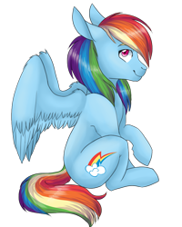 Size: 800x1000 | Tagged: safe, artist:fluffyrainbowsheep, derpibooru import, rainbow dash, pegasus, pony, solo