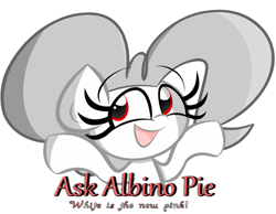 Size: 900x700 | Tagged: safe, artist:albinon, pinkie pie, earth pony, pony, ask-albino-pie, female, mare, simple background, solo, white background