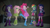 Size: 1366x768 | Tagged: safe, derpibooru import, screencap, applejack, fluttershy, pinkie pie, rainbow dash, rarity, spike, twilight sparkle, dog, equestria girls, rainbow rocks, boots, cute, diapinkes, excited, happy, high heel boots, mane seven, mane six, shoes, smiling, spike the dog, warehouse, yay