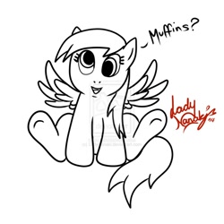 Size: 894x894 | Tagged: safe, artist:ladynanaki, derpy hooves, pegasus, pony, female, mare, solo