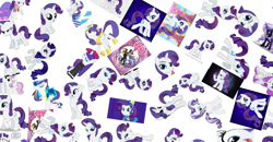 Size: 1097x569 | Tagged: artist needed, safe, nightmare rarity, rarity, pony, unicorn, cute, diabetes, google gravity, montage, simple background, vector, white background