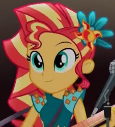 Size: 405x449 | Tagged: safe, screencap, sunset shimmer, equestria girls, legend of everfree, cropped, solo