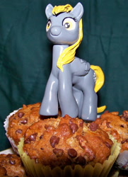 Size: 1824x2522 | Tagged: safe, artist:batosan, derpy hooves, pegasus, pony, female, mare, muffin, sculpture, solo