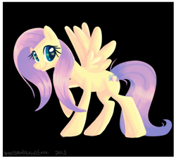 Size: 942x848 | Tagged: safe, artist:frenchfriespal, fluttershy, pegasus, pony, female, mare, pink mane, solo, yellow coat