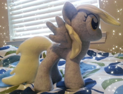 Size: 2916x2244 | Tagged: safe, artist:mintystitch, derpy hooves, pegasus, pony, female, irl, mare, photo, plushie, solo