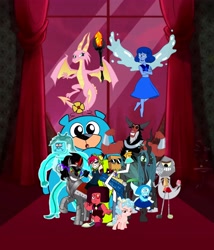 Size: 5125x5996 | Tagged: safe, artist:totodile007, cozy glow, king sombra, lord tirek, queen chrysalis, scales (character), bear, centaur, changeling, changeling queen, dragon, pegasus, pony, unicorn, 5.0.5. (villainous), aquamarine (steven universe), black hat (villainous), brotherhood of evil mutants, cartoon network, crossover, demencia, dr. flug, dragoness, eyeball (steven universe), female, filly, lapis lazuli (steven universe), legion of doom, male, mean lapis, my little pony, regular show, rob, ruby (steven universe), stallion, steven universe, steven universe future, the amazing world of gumball, the hammer, vector, villainous