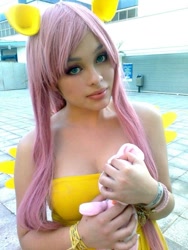 Size: 555x740 | Tagged: safe, fluttershy, human, cosplay, irl, irl human, photo, solo