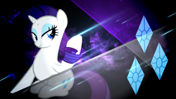 Size: 1920x1080 | Tagged: safe, artist:adamlhumphreys, artist:breadking, artist:hawk9mm, artist:meteor-venture, rarity, pony, unicorn, carousel boutique, cutie mark, solo, vector, wallpaper