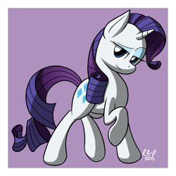 Size: 1650x1650 | Tagged: safe, artist:rb-d, rarity, pony, unicorn, female, horn, mare, solo, white coat