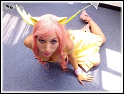 Size: 740x562 | Tagged: safe, artist:rinamx, fluttershy, human, cosplay, irl, irl human, photo, solo
