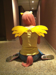 Size: 717x960 | Tagged: safe, artist:bunny-herz, fluttershy, human, cosplay, irl, irl human, photo, solo