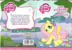 Size: 2073x1451 | Tagged: safe, fluttershy, pegasus, pony, female, hasbro, mare, pink mane, spanish, yellow coat