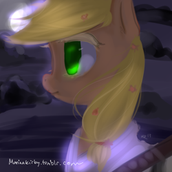 Size: 800x800 | Tagged: safe, artist:marinakirby, applejack, earth pony, pony, 30 minute art challenge, female, mare, samurai